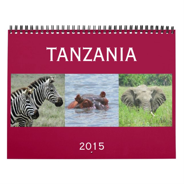 Calendário Tanzânia 2015 (Capa)