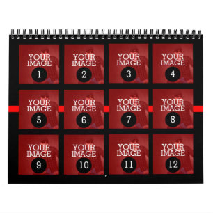 Calendário Tão Fácil quanto 1 a 12 Sua Própria Foto da Linha
