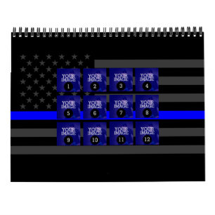 Calendário Tão fácil quanto 1 a 12 sua própria foto de linha 