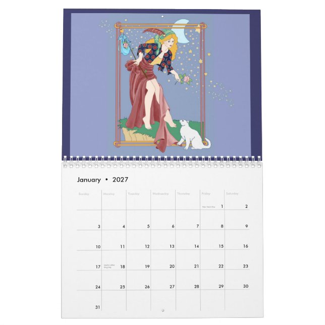 Calendário Tarot e outros Imaginings (Jan 2027)