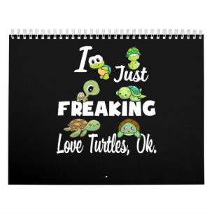Calendário Tartaruga  Eu Só Estou Estranhando Tartaruga De A