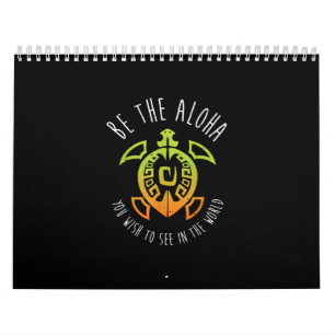 Calendário Tartaruga Havaiana Aloha
