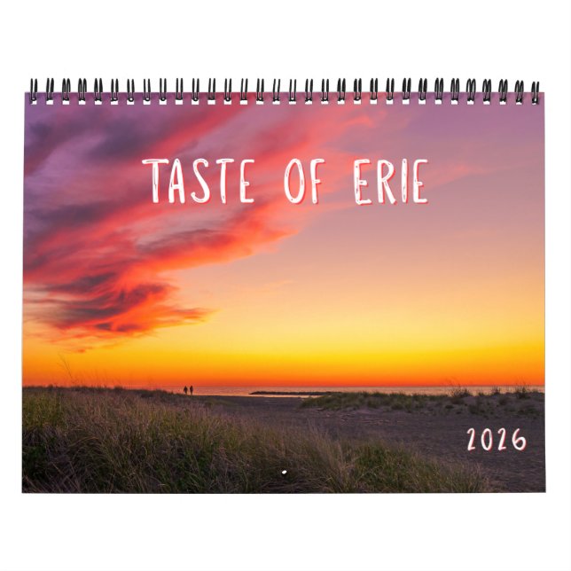 Calendário Taste of Erie 2026 Landscape Calendar  (Capa)