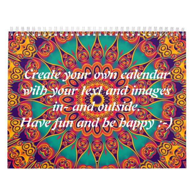 Calendário Tatuagem Caleidoscópio II + texto e imagens (Capa)