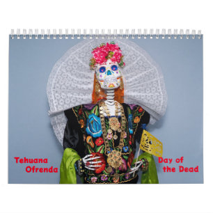 Calendário Tehuana Ofrenda - Dia dos Mortos