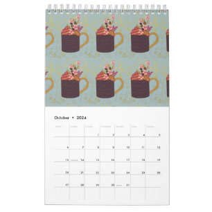 CALENDÁRIO TEMA DE CAFÉ