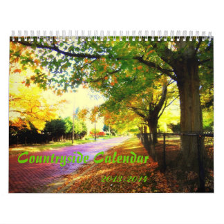 Calendário temático do campo