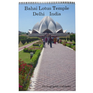 Calendário templo lótus dehli