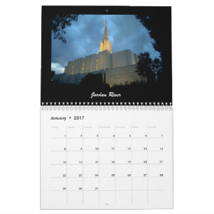 Calendário Templos 2017 de LDS