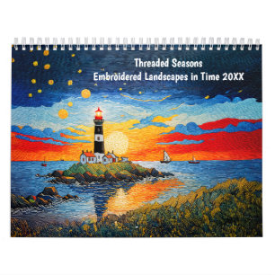Calendário Temporadas Bordadas – Paisagens Embroideradas no T