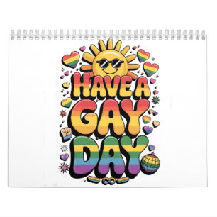 Calendário Tenha um mês de orgulho LGBT de Gay dia