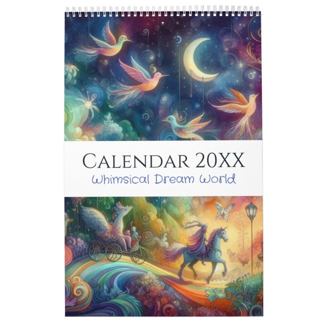 Calendário Terra dos Sonhos Whimsical (Capa)