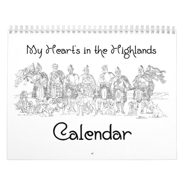 CALENDÁRIO Terras Altas Escocesas e Castelos (Capa)