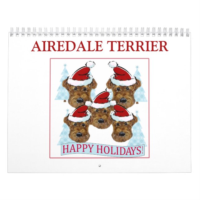 CALENDÁRIO TERRIER AIREDALE (Capa)
