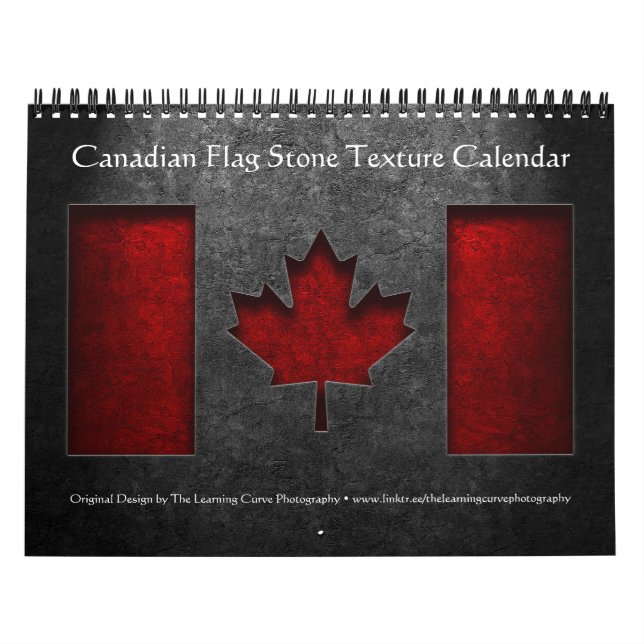 Calendário Textura canadense de pedra (Capa)