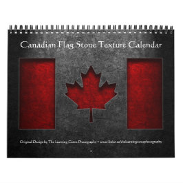 Calendário Textura canadense de pedra