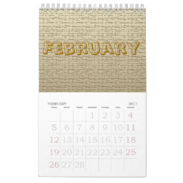 Calendário - Texturas