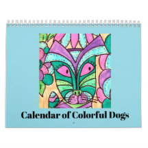 The Calendar of Colorful Dogs