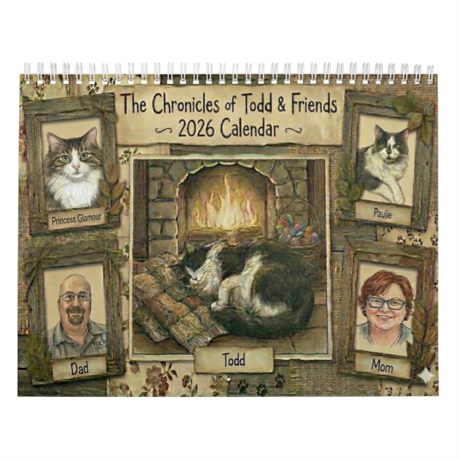 Calendário The Chronicles of Todd & Friends 2026 Calendar (Capa)