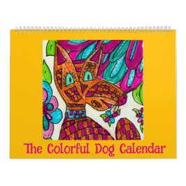 Calendário The Colorful Dog Calendar
