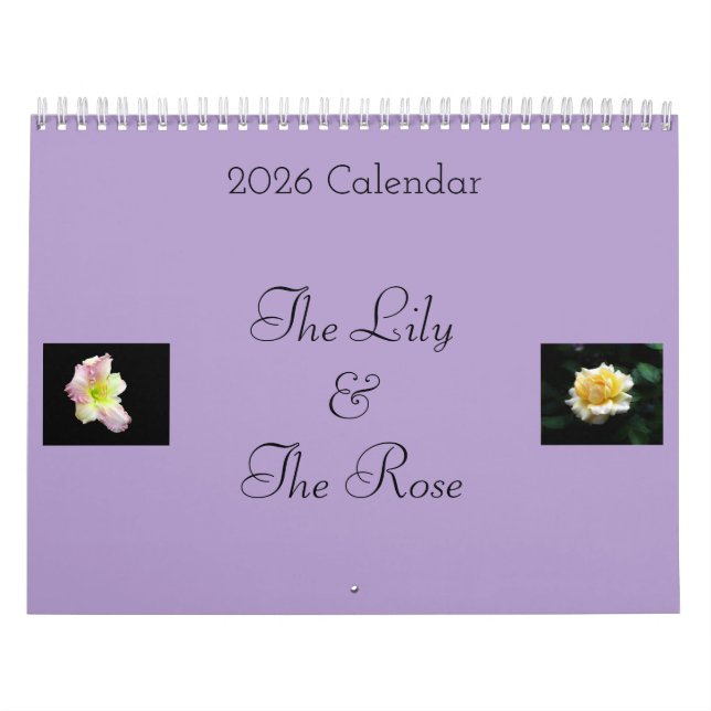 Calendário The Lily & the Rose Calendar (Capa)