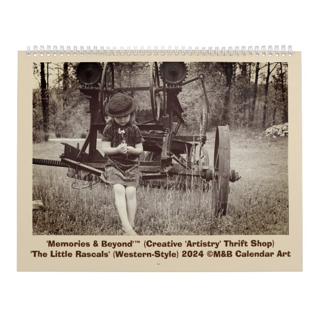 Calendário "The Little Rascals" ©M&B Trabalho de arte 2024 Ca (Capa)