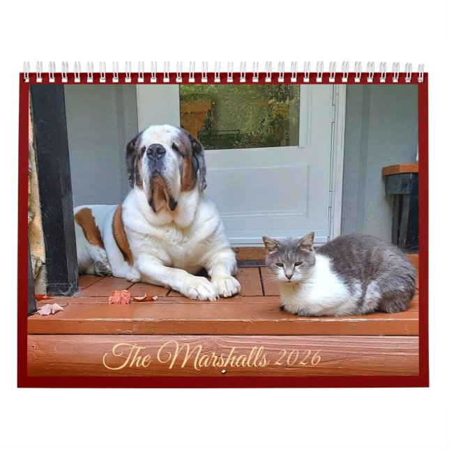 Calendário The Marshalls 2026 Calendar (Capa)