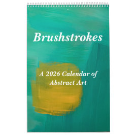 Calendário The New 2026 Brushstrokes Single Page Calendar
