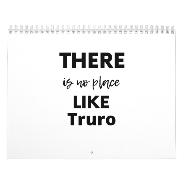 Calendário there is no place like Truro (Capa)