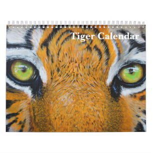 Calendário Tigre Fotografia Selvagem Animal 2022