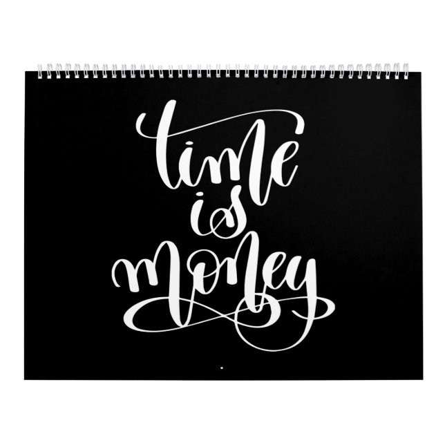 Calendário time is money (Capa)
