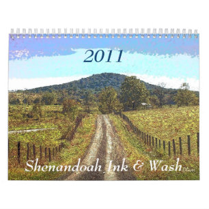 Calendário Tinta de Shenandoah & lavagem 2011
