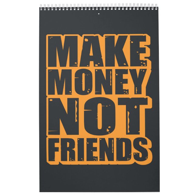 Calendário Tipografia de aspas motivacionais (Capa)