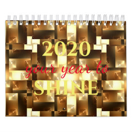 Calendário Tipografia de Literatura Motivacional Lindo 12 mes