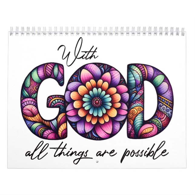 Calendário Todas As Coisas São Possíveis! (Capa)