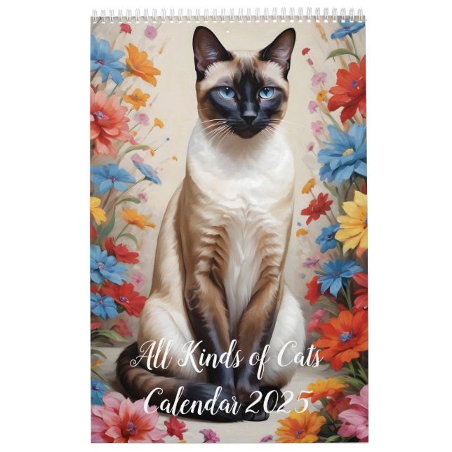 Calendário Todos os tipos de gatos (Capa)