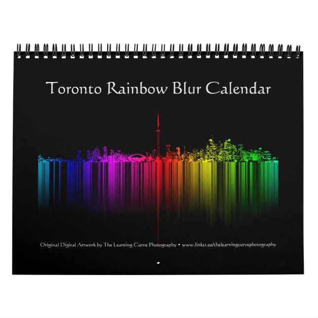 Calendário Toronto Rainbow Blur (Capa)