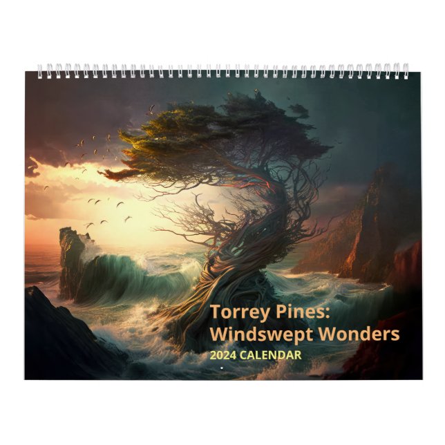 Calendário Torrey Pines: Maravilhas do Windswep (Capa)