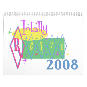 Calendário totalmente retro
