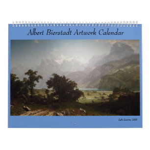 Calendário Trabalhos de arte de Albert Bierstadt