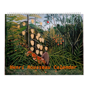 Calendário Trabalhos de arte de Henri Rousseau