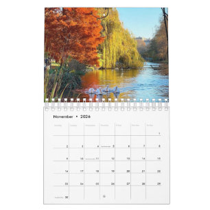 Calendário Tranquilidade da Vida Selvagem no Parque de Londre