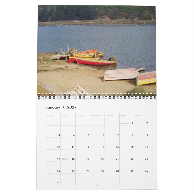 Calendário Tranquilo (Relaxar) (Jan 2027)