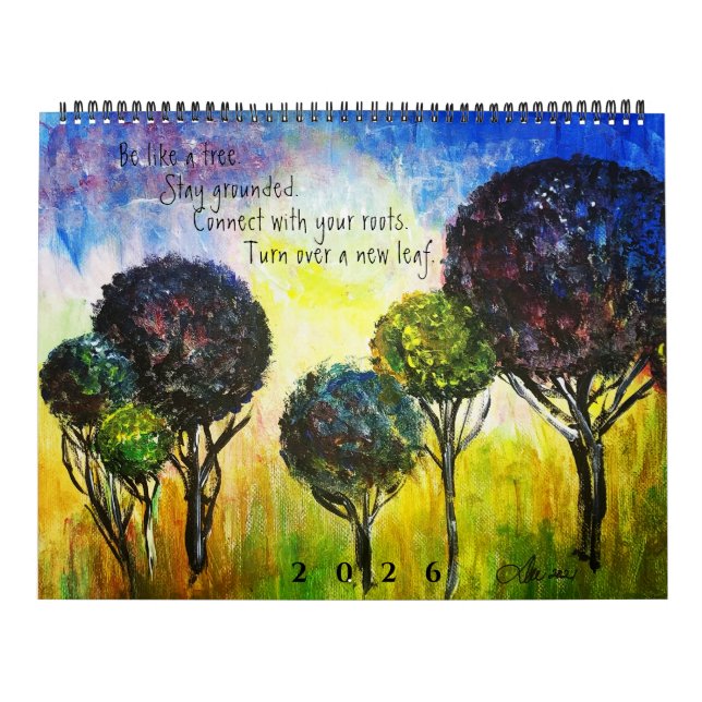 Calendário TREES - Two Page 12 Month Calendar  (Capa)