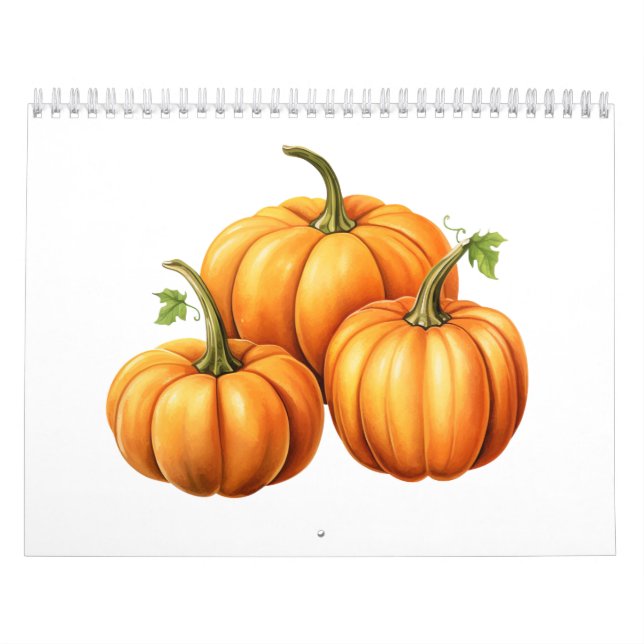 Calendário três abóboras de halloween (Capa)
