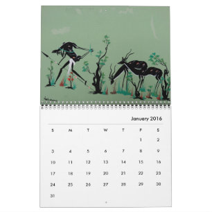 Calendário tribal africano da arte