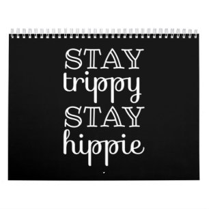 Calendário Trippy hippie