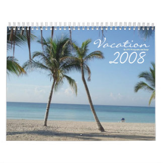 Calendário tropical dos sonhos das férias 2008