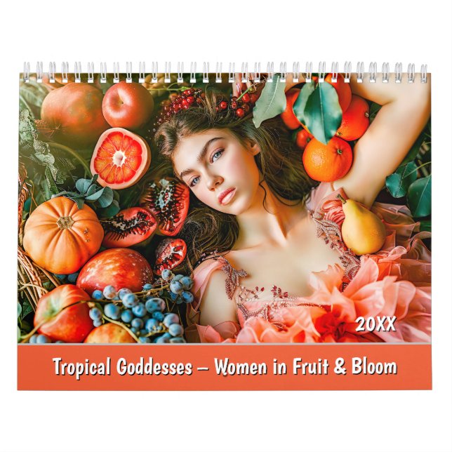 Calendário Tropical Goddesses – Women in Fruit & Bloom (Capa)