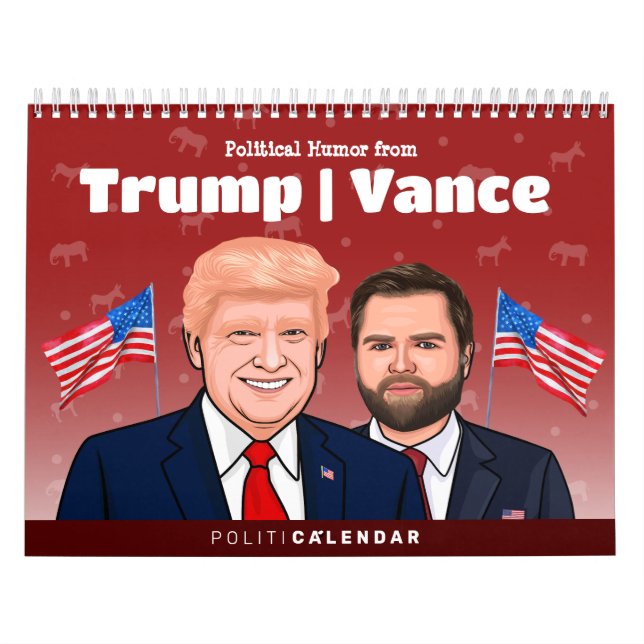 Calendário TRUMP VANCE Humor Político (Capa)